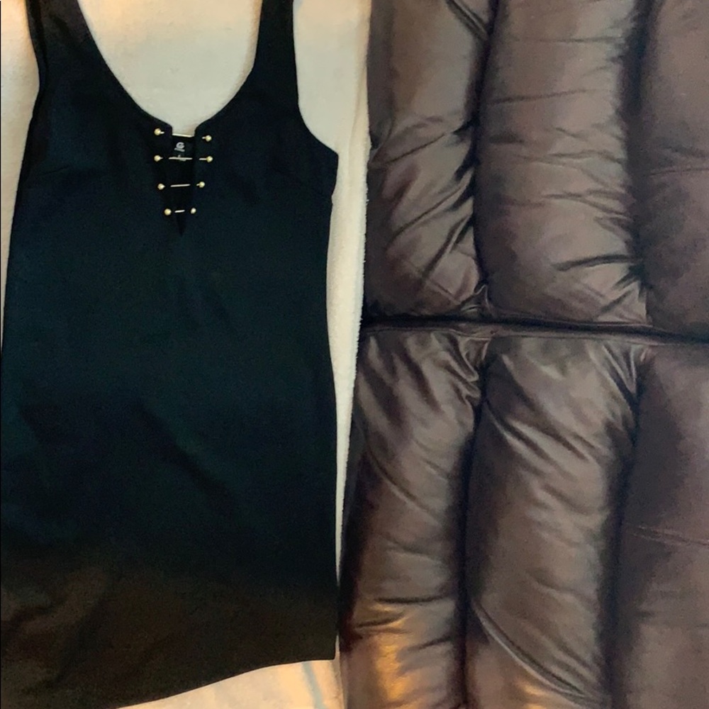 Black mini dress